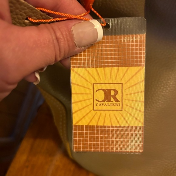 Cavalieri Vera Pelle Shades of Tan Tassel Leather Shoulder Bag NWT!! - Picture 6 of 15